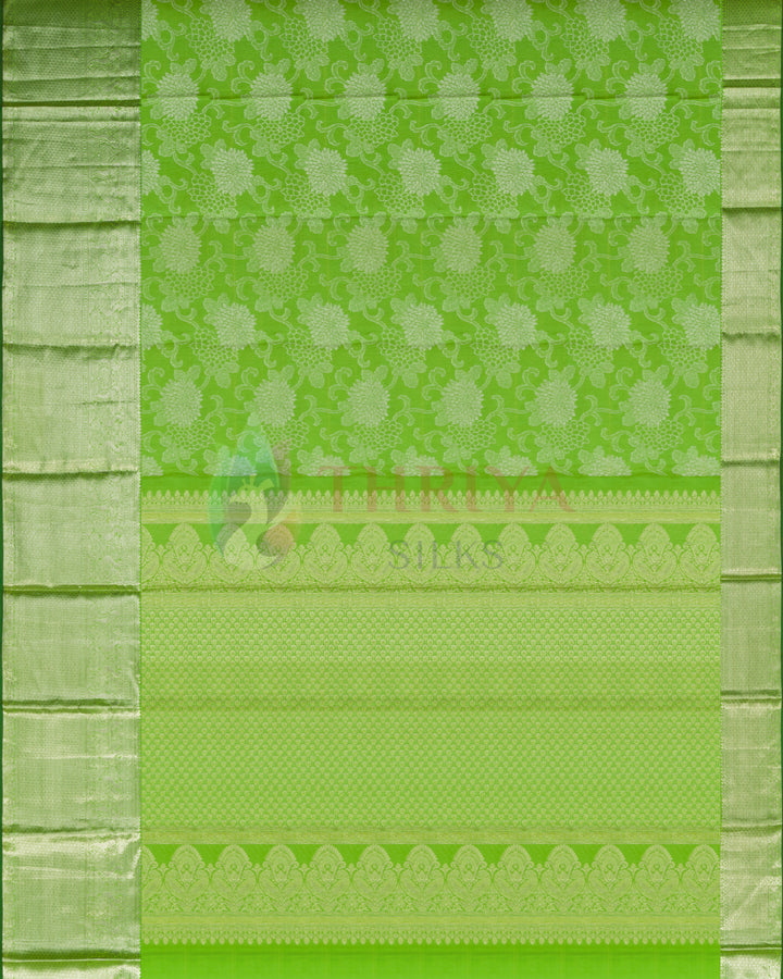 Parrot Green Kanchipuram Silk Saree - BWS31(816)