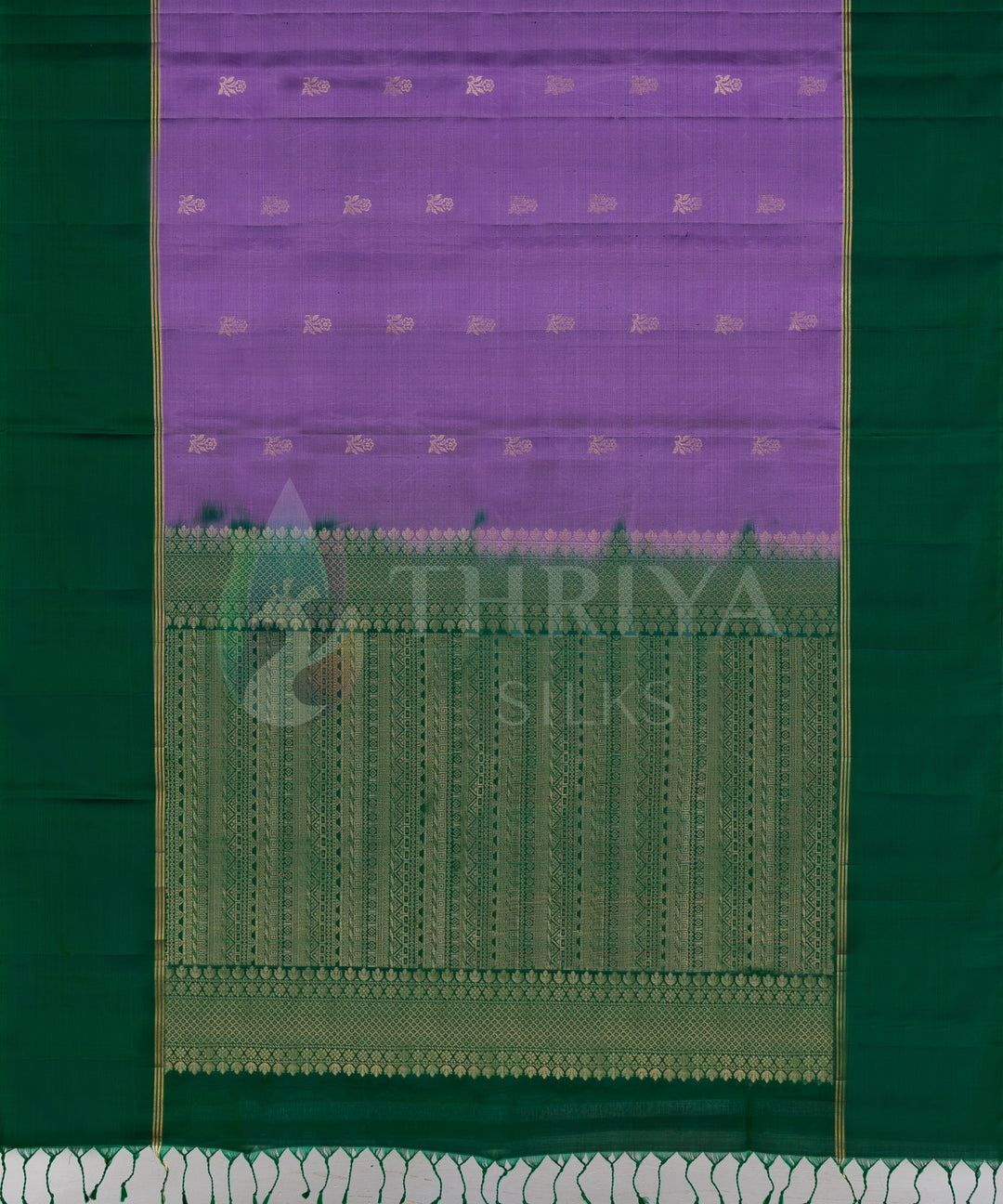 Light Purple And Bottle Green Soft Silk Saree - TS3L060501