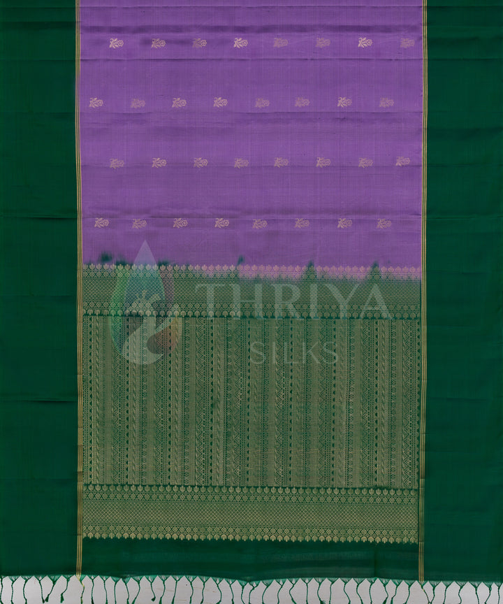 Light Purple And Bottle Green Soft Silk Saree - TS3L060501