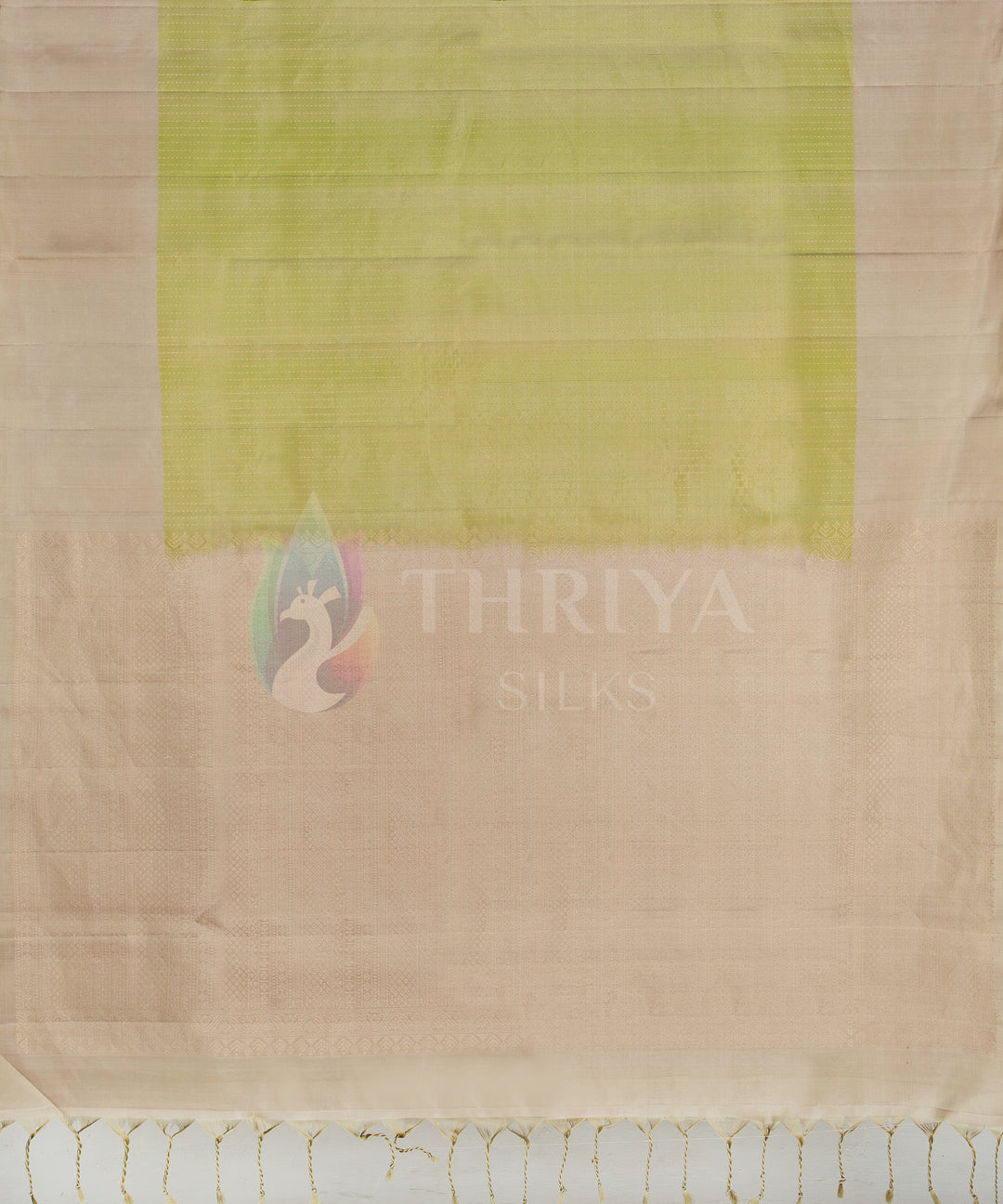 Light Green And Sandal Soft Silk Saree - TSNB060502