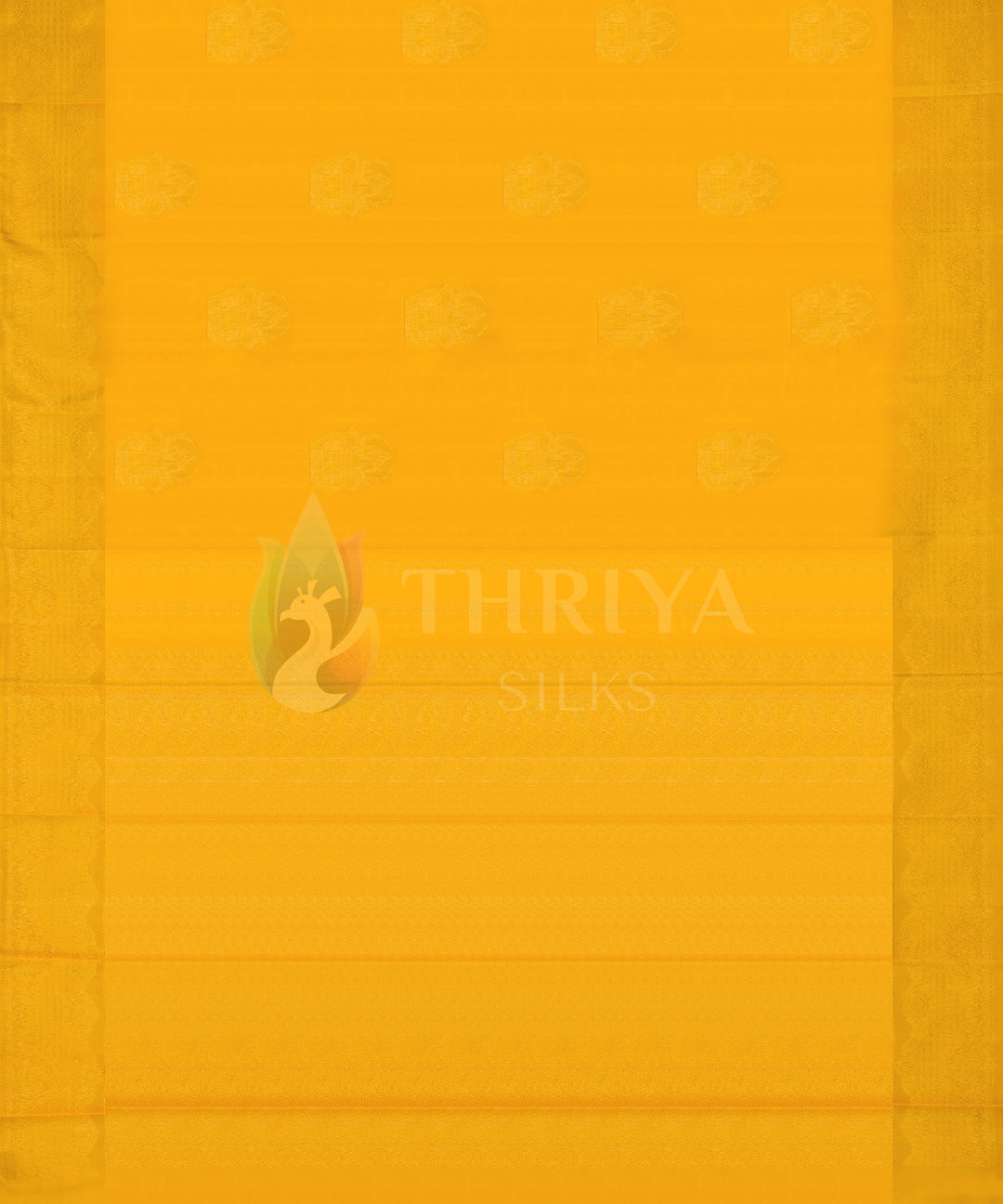 Golden Yellow Kanchipuram Silk Saree - TSW0908