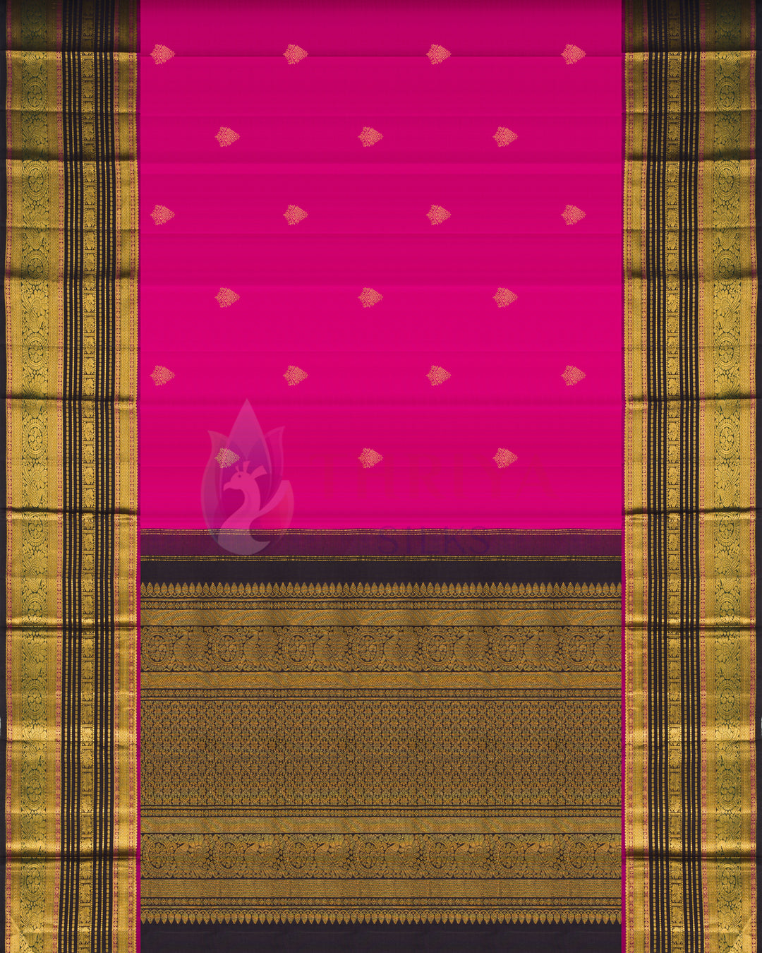 Dark Pink Kanchipuram Silk Saree - TSPQ1108 (786)