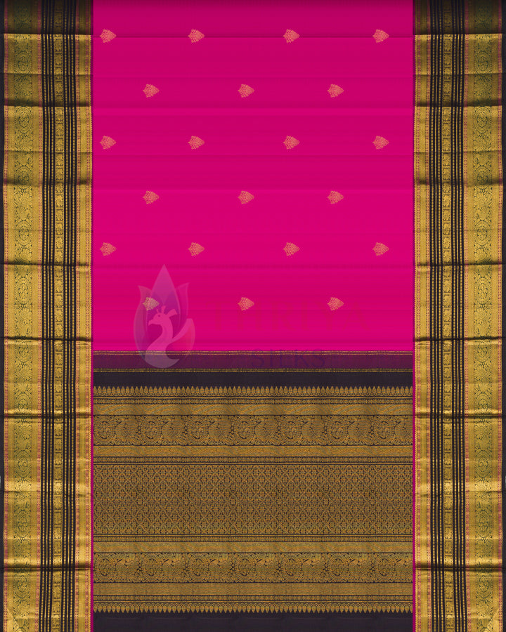 Dark Pink Kanchipuram Silk Saree - TSPQ1108 (786)