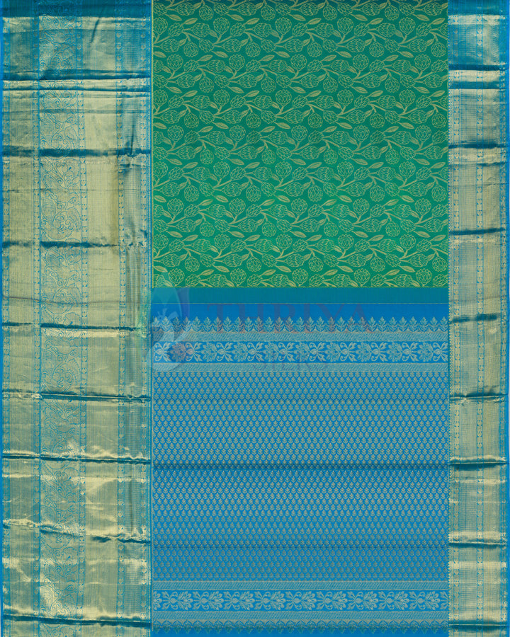 Green Kanchipuram Silk Saree - TSW1225