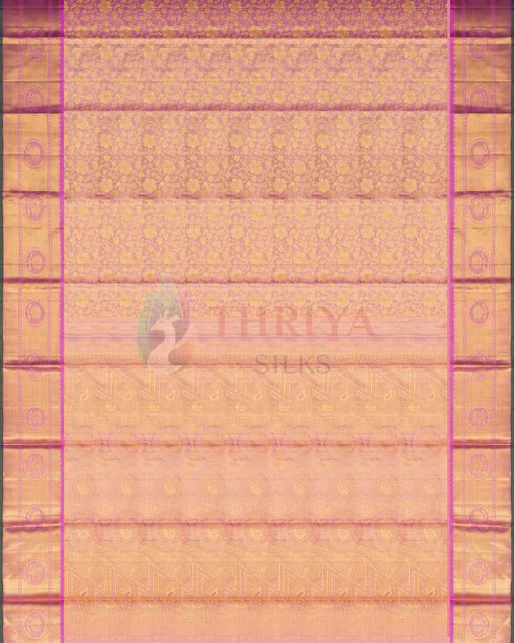 Peach Kanchipuram Silk Saree - TSW1197