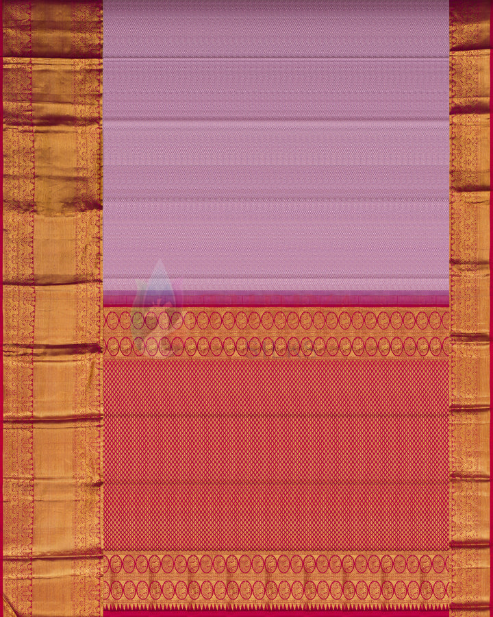 Pastel Magenta Pink Kanchipuram Silk Saree - TSW1156