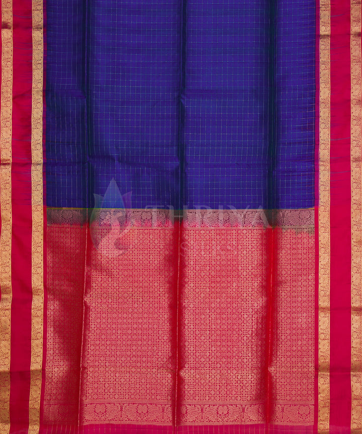 Violet and Pink Soft Silk Saree - TSW060707 - View 4