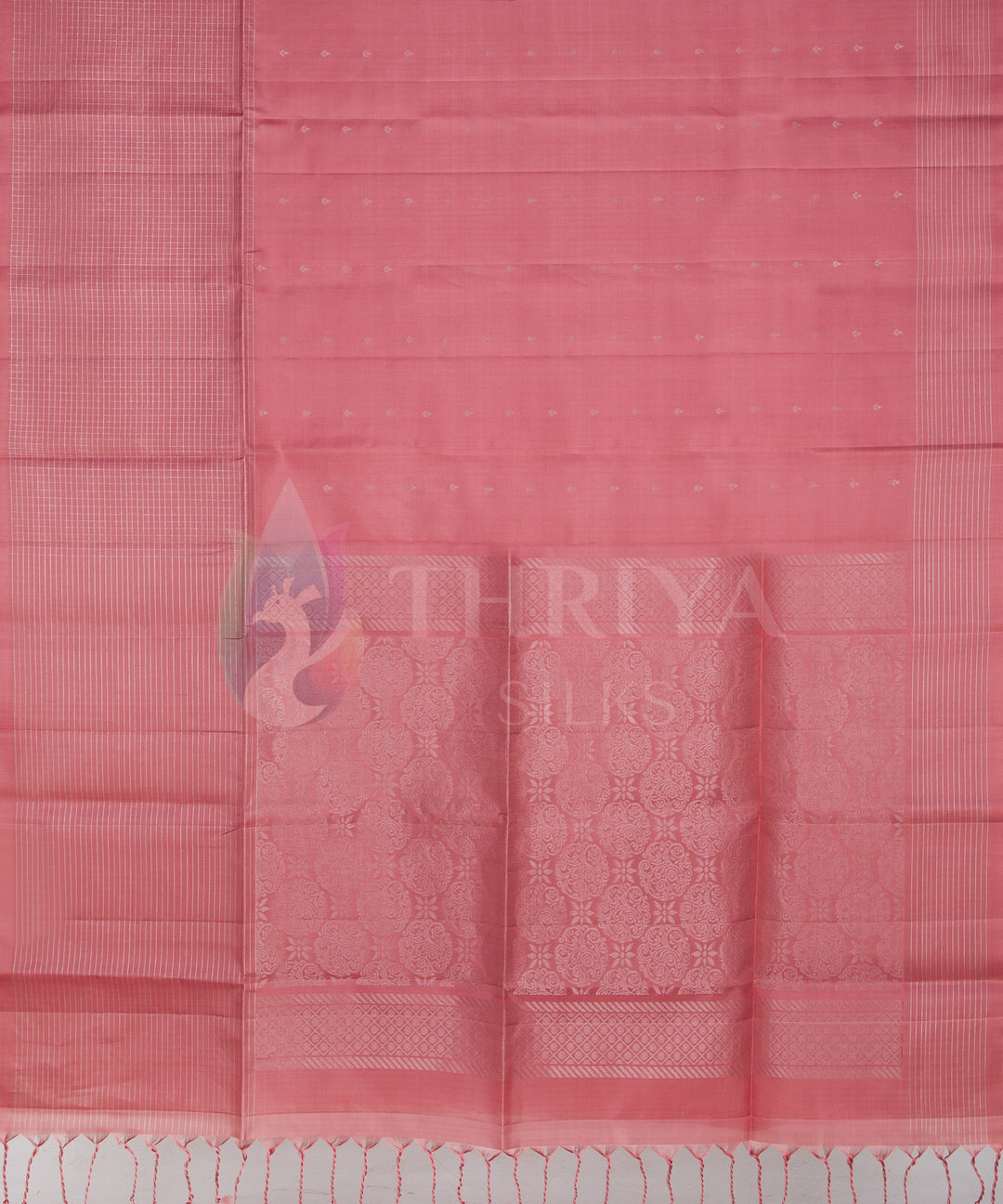 Pastel Peach Soft Silk Saree - TSW090705 - View 4