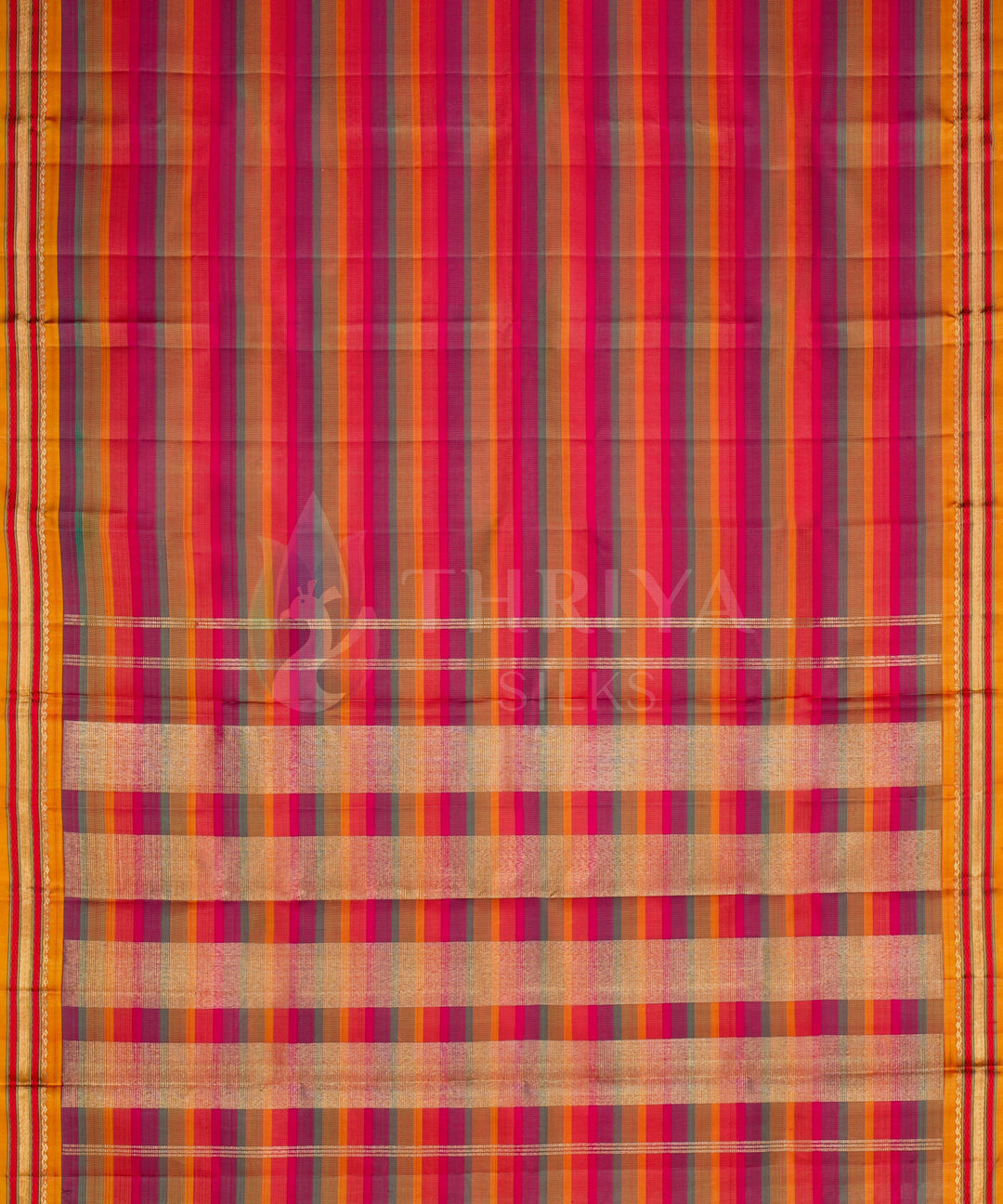 Multicolour Kanchipuram Silk Saree - TSW050704 - View 4