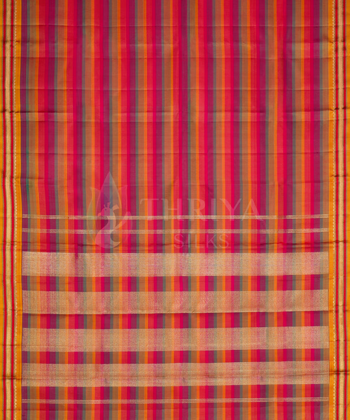 Multicolour Kanchipuram Silk Saree - TSW050704 - View 4