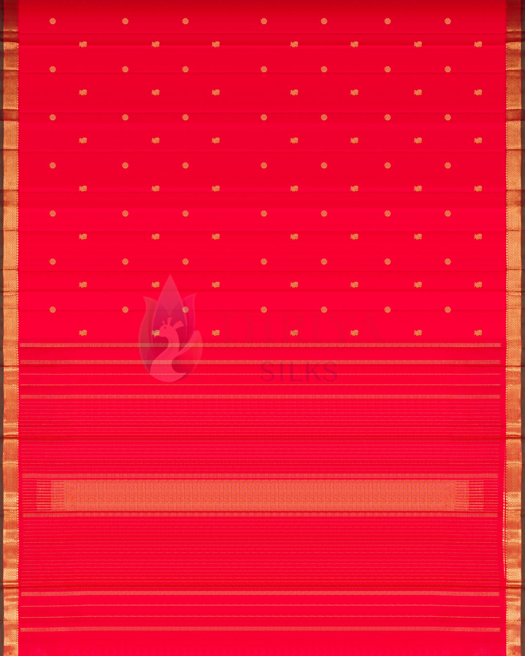 Red Kanchipuram Silk Saree - TSPQ190703