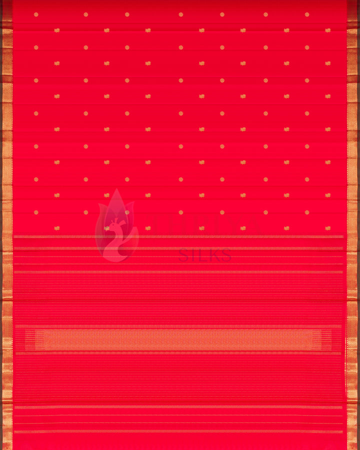 Red Kanchipuram Silk Saree - TSPQ190703