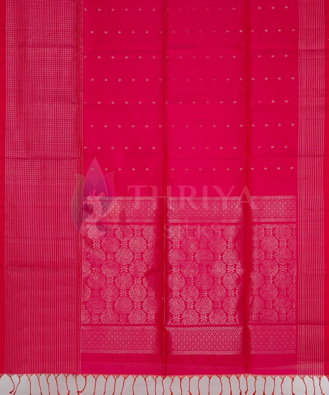 Red Soft Silk Saree - TSW090703 - View 4