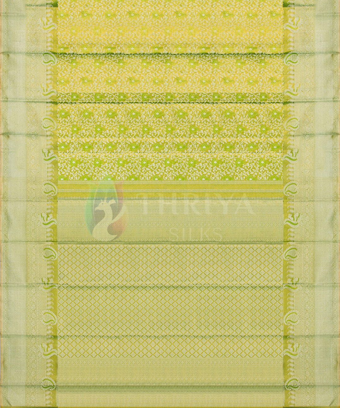 Green Pure Zari Kanchipuram Silk Saree - TSW0854 - VIEW 3