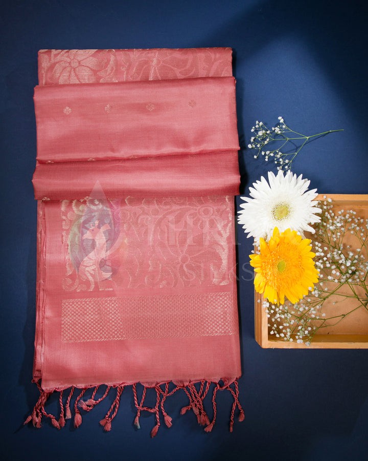 Salmon Soft Silk Saree - TSW260713