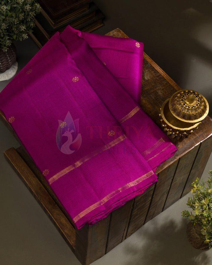 Megenta Pink Kanchipuram Silk Saree - TSPQ200703