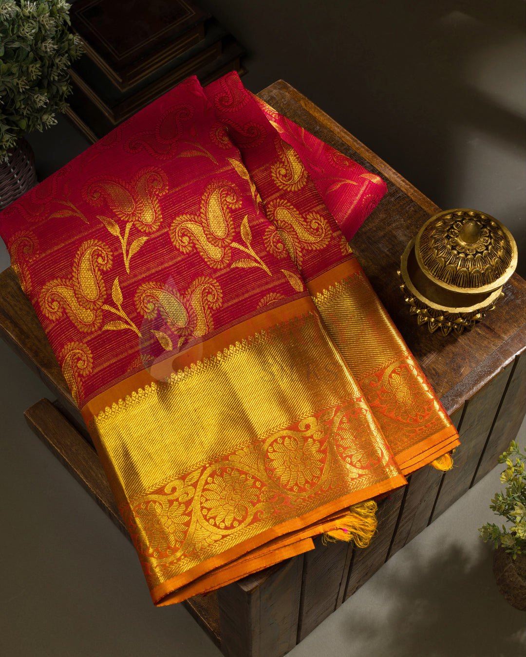 Maroon Kanchipuram Silk Saree - TSINS788(987)