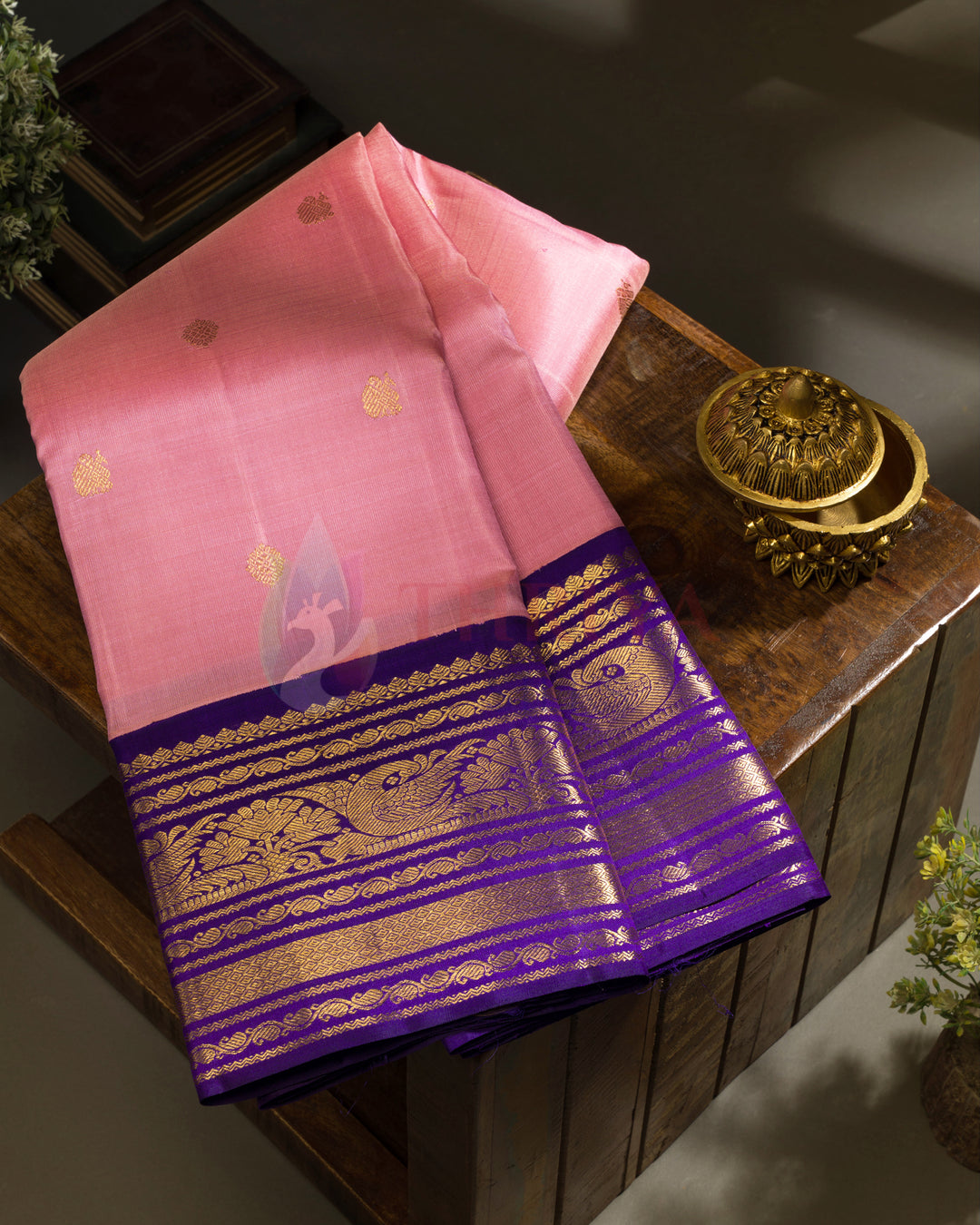 Pink Kanchipuram Silk Saree - TSW110806