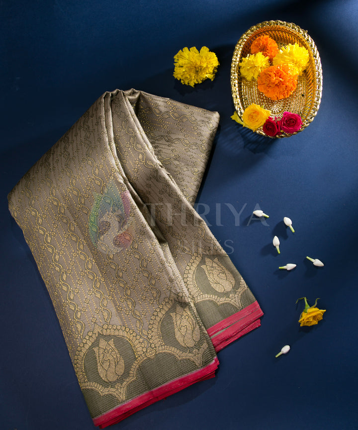 Pine Green Kanchipuram Silk Saree - TSW050708 - View 1