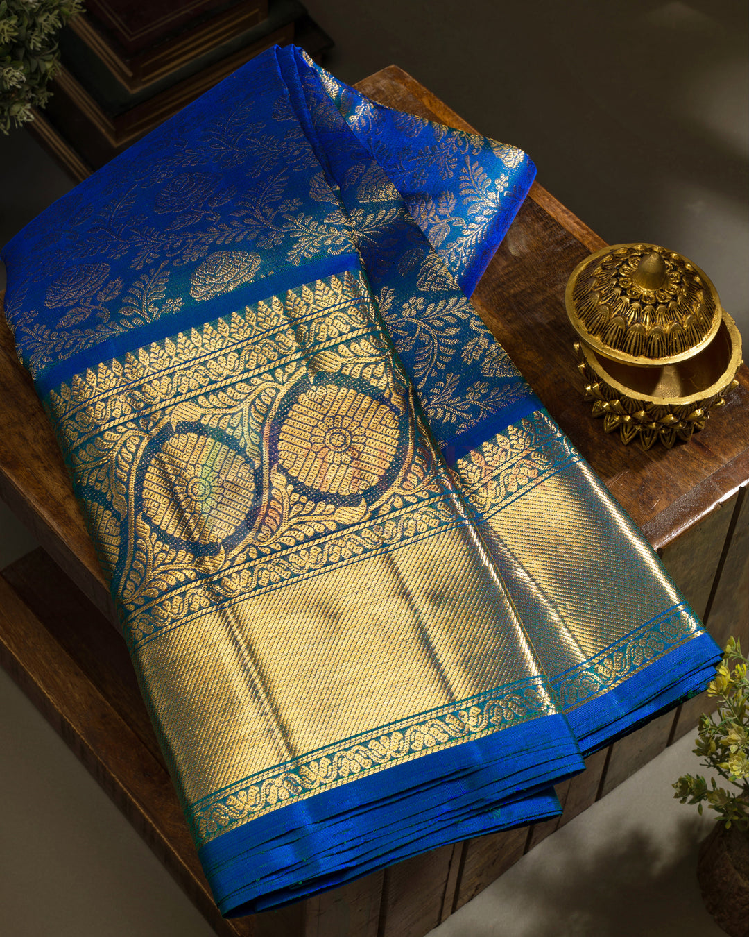 Blue Kanchipuram Silk Saree - TSPQ11088
