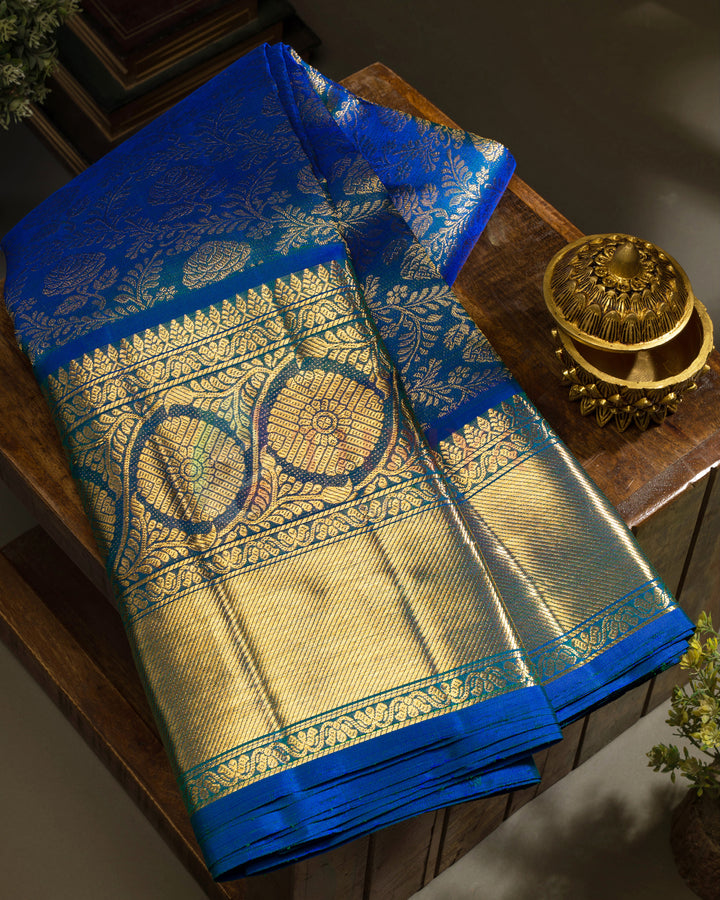 Blue Kanchipuram Silk Saree - TSPQ11088