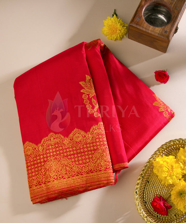 Red Kanchipuram Silk Saree - TSW0906 - View 1