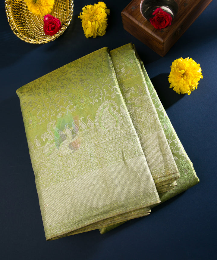 Green Pure Zari Kanchipuram Silk Saree - TSW0854 - VIEW 1