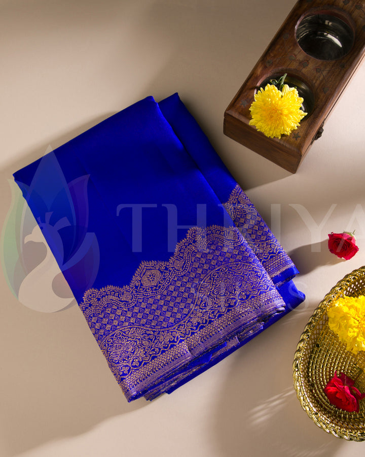 Royal Blue Kanchipuram Silk Saree - TSW0912 - View 1