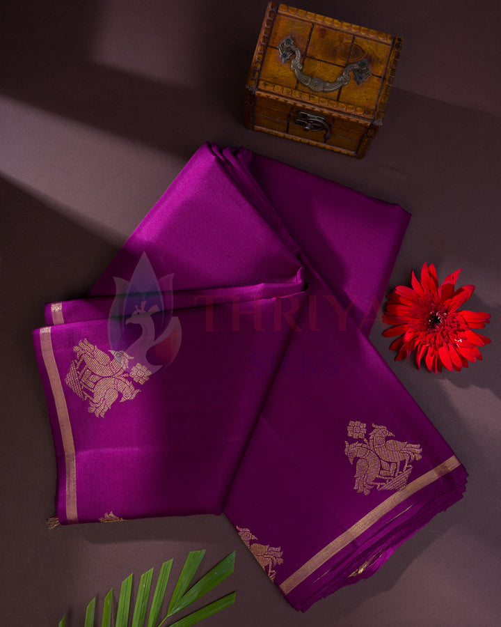 Magenta Kanchipuram Silk Saree - TSW180501