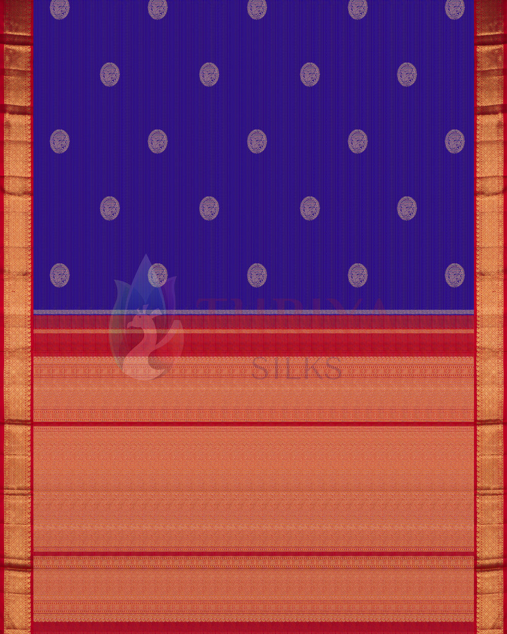 Red silk blouse piece with gold zari border for Kanjivaram saree