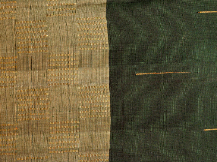 Green with Grey Border Kanchipuram Silk Saree - TSW0821 - View 2