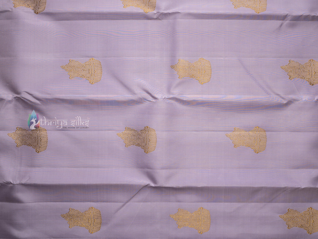 Lavender Pure Zari Kanchipuram Silk Saree - TSW0791 - View 2