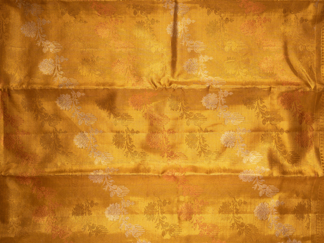 Gold Pure Zari Kanchipuram Silk Saree - TSW0827 - View 4