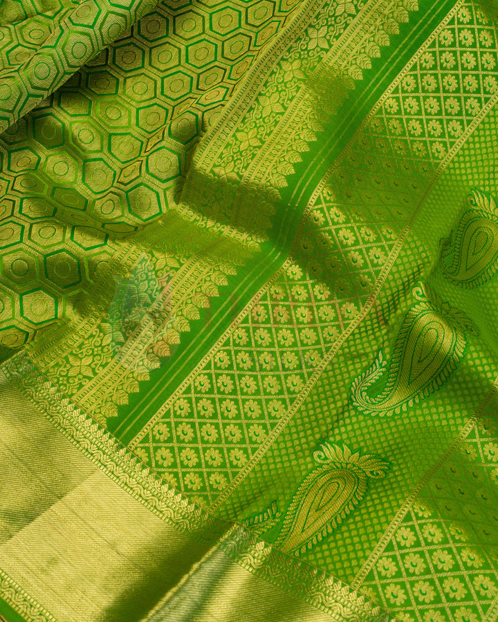 Green Kanchipuram Silk Saree  - BW2438(16)