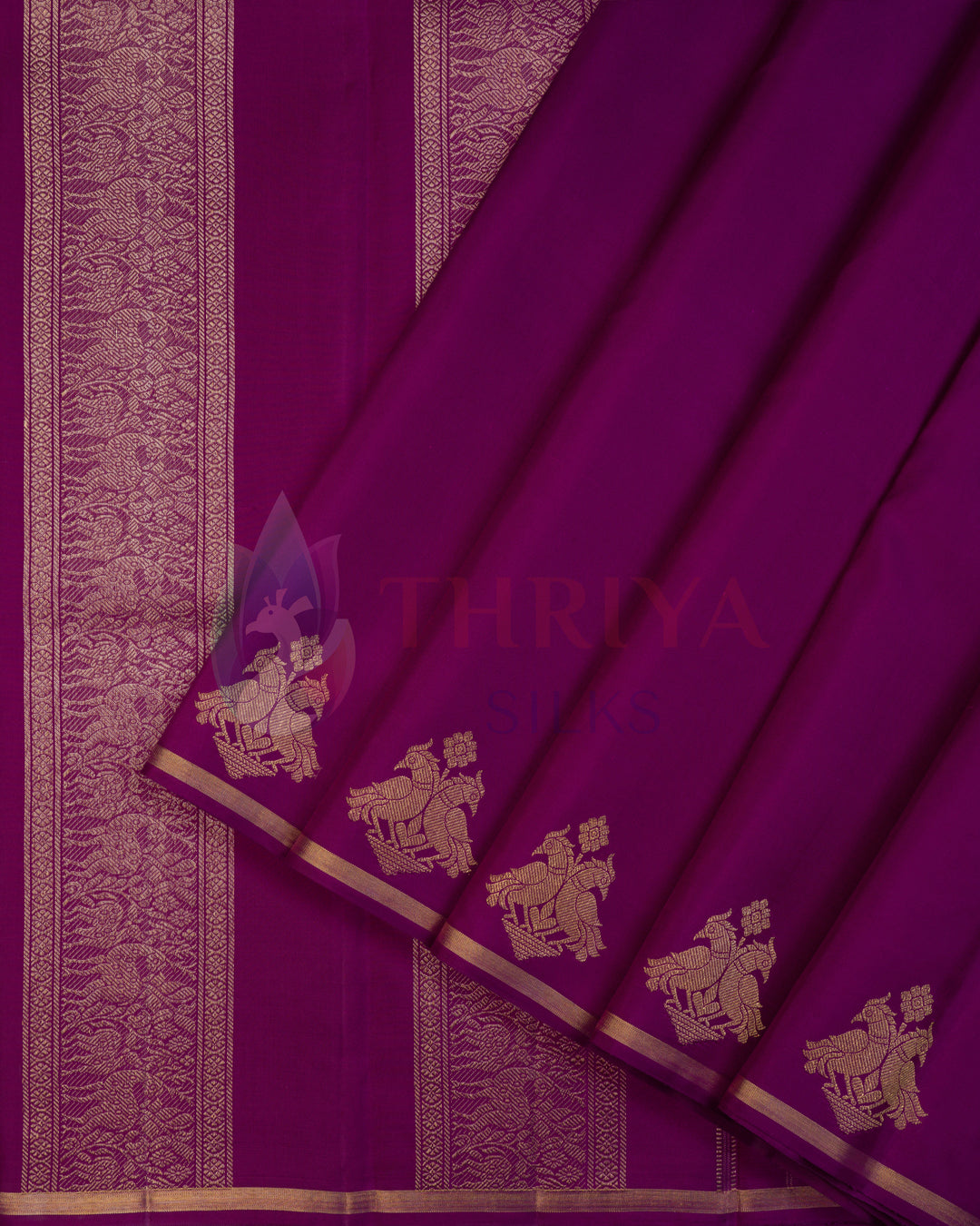 Magenta Kanchipuram Silk Saree - TSW180501