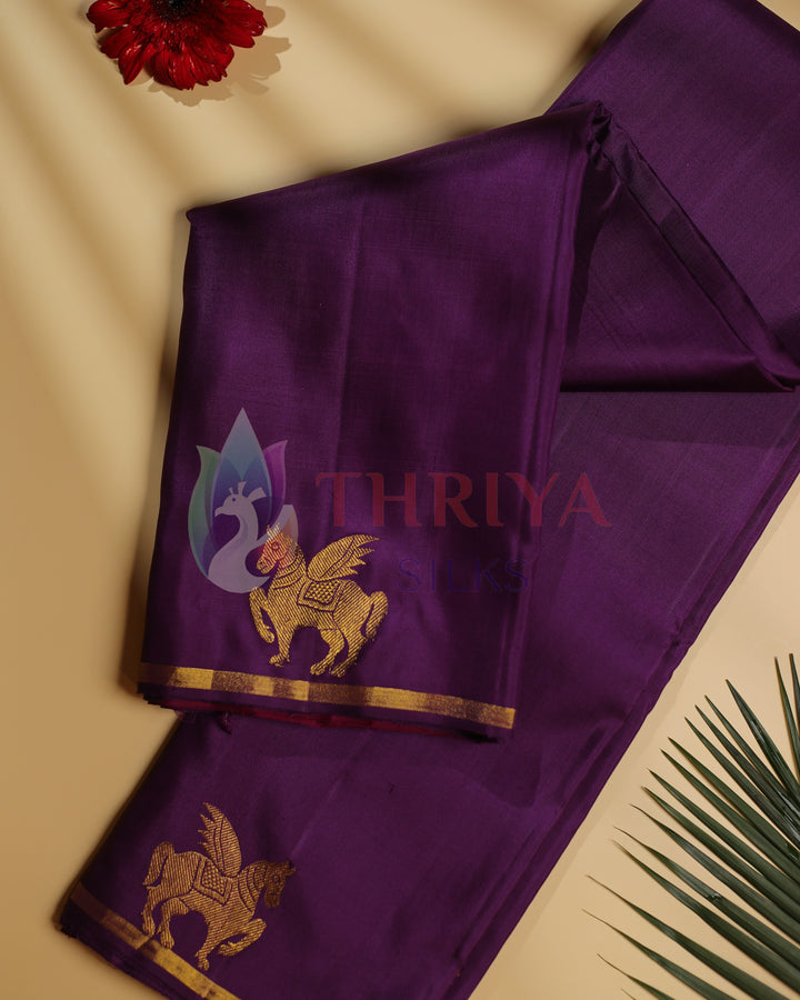 Purple Kanchipuram Silk Saree - TS240803
