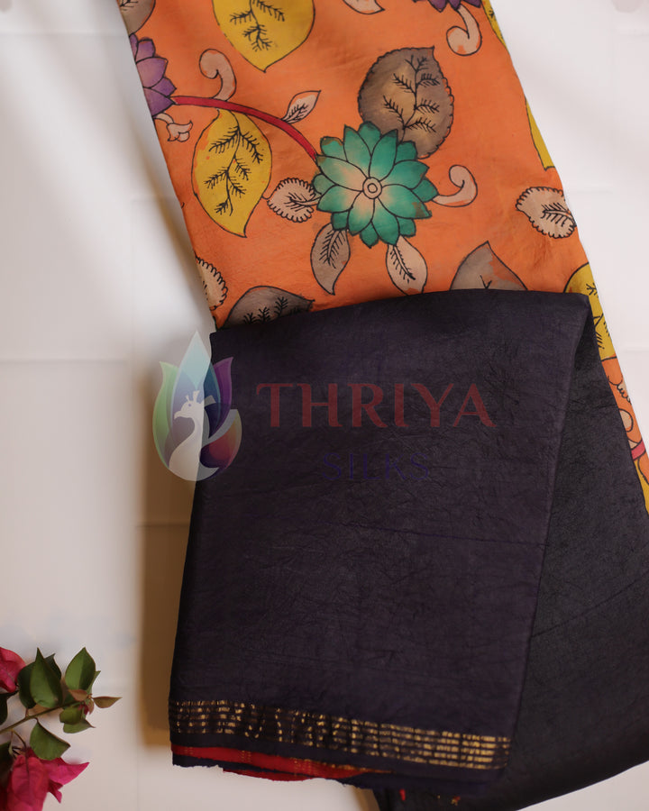 Half And Half Kalamkari Saree - TSW060804