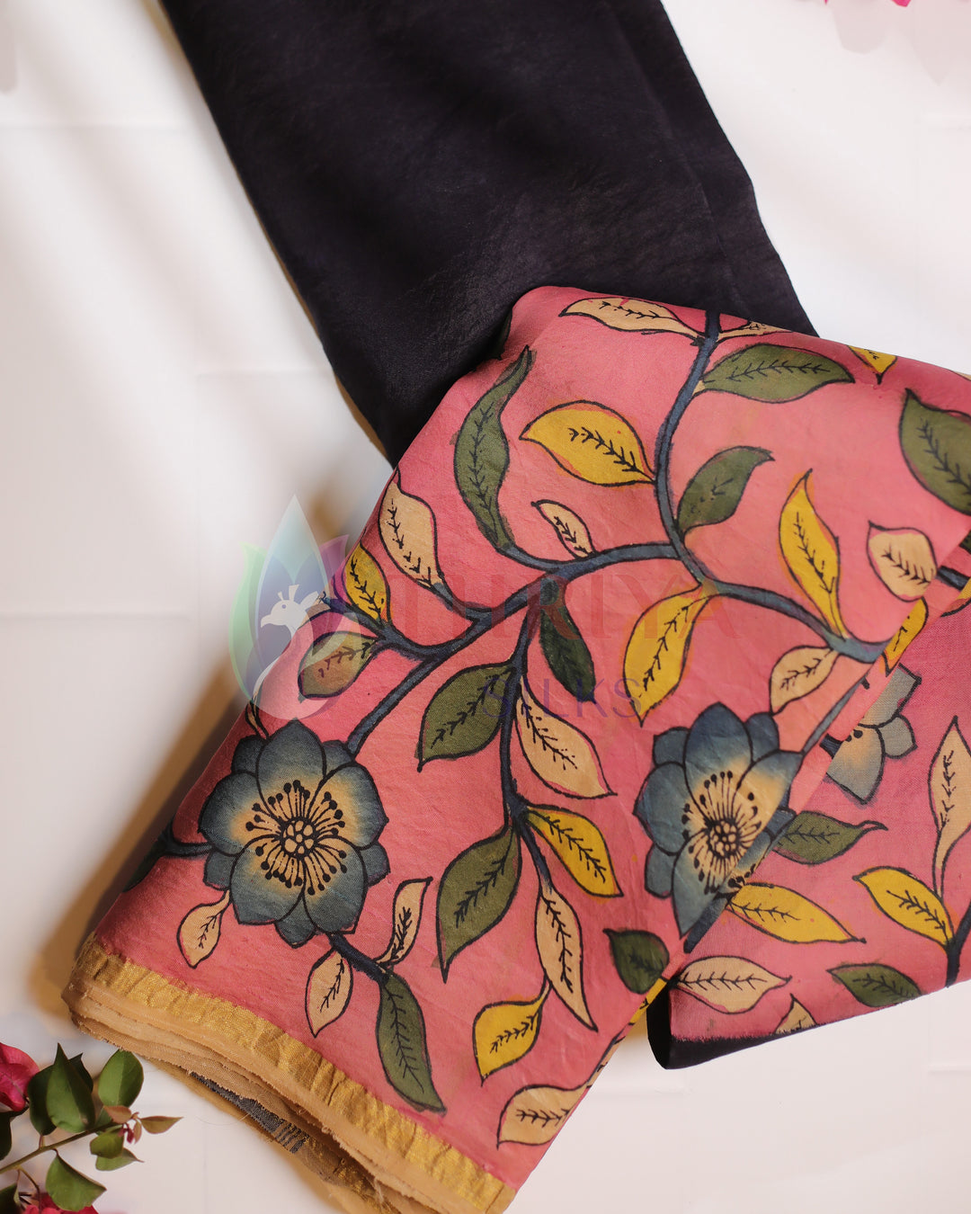 Half And Half Kalamkari Saree - TSW180601