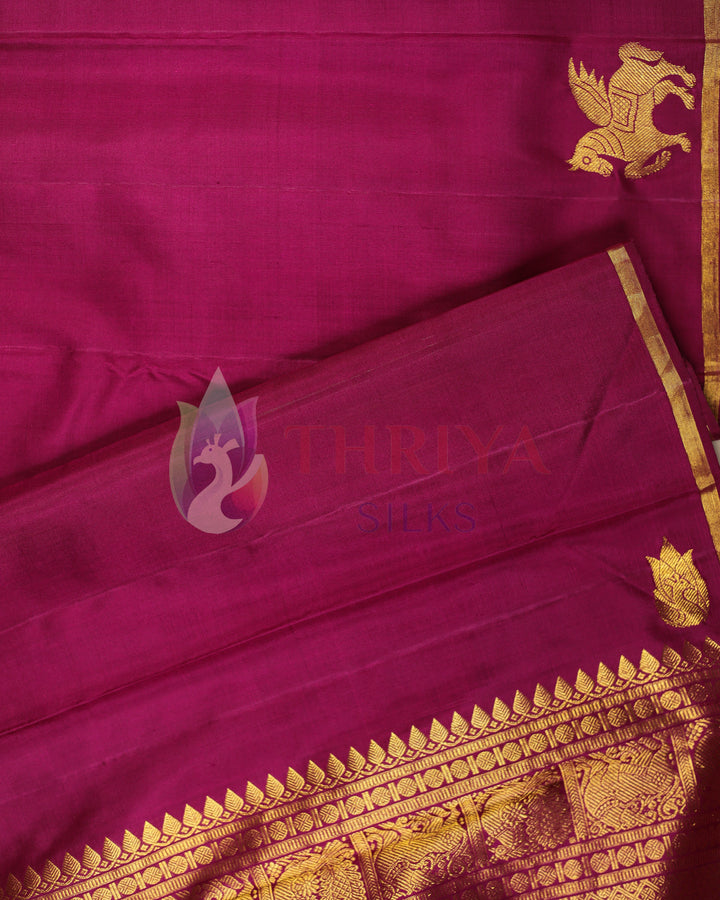 Purple Kanchipuram Silk Saree - TS240803