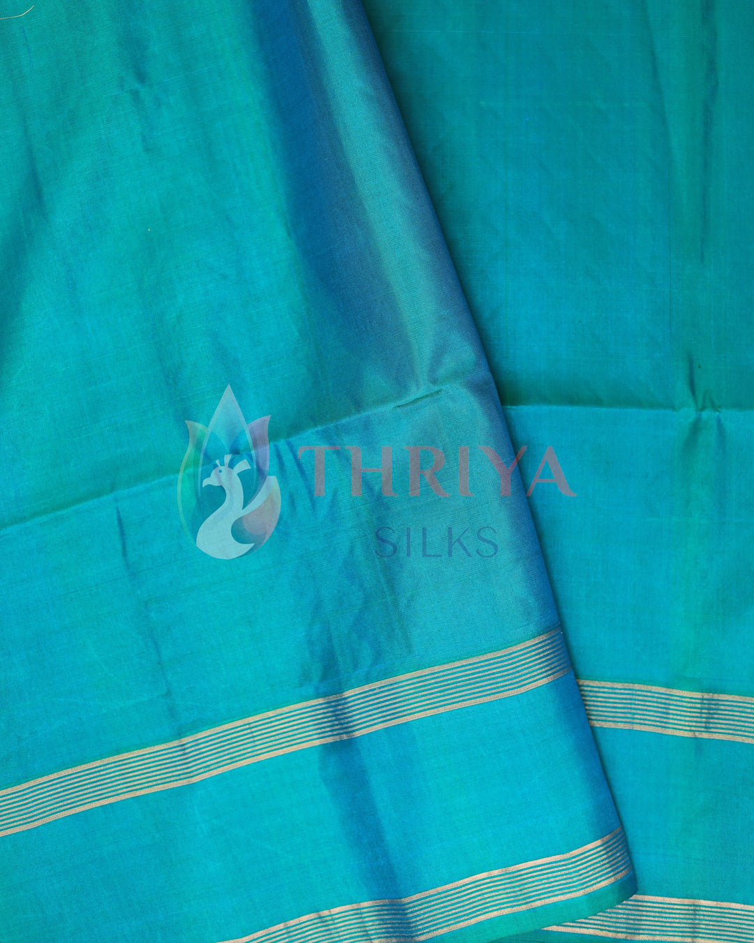 Red and Peacock Blue Soft Silk Saree - TS060801(3)