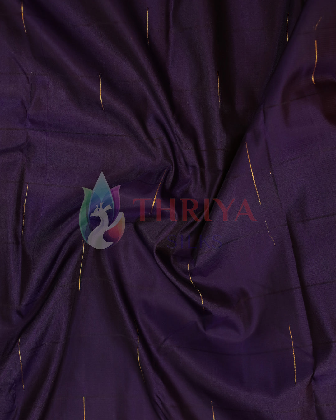 Navy Blue Kanchipuram Silk Saree - TSW1244