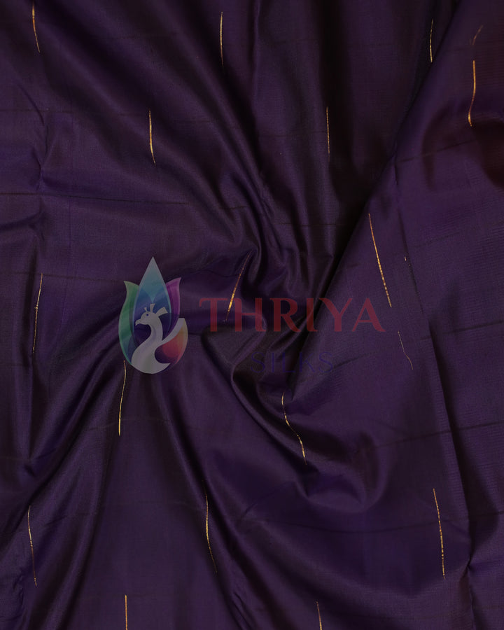 Navy Blue Kanchipuram Silk Saree - TSW1244