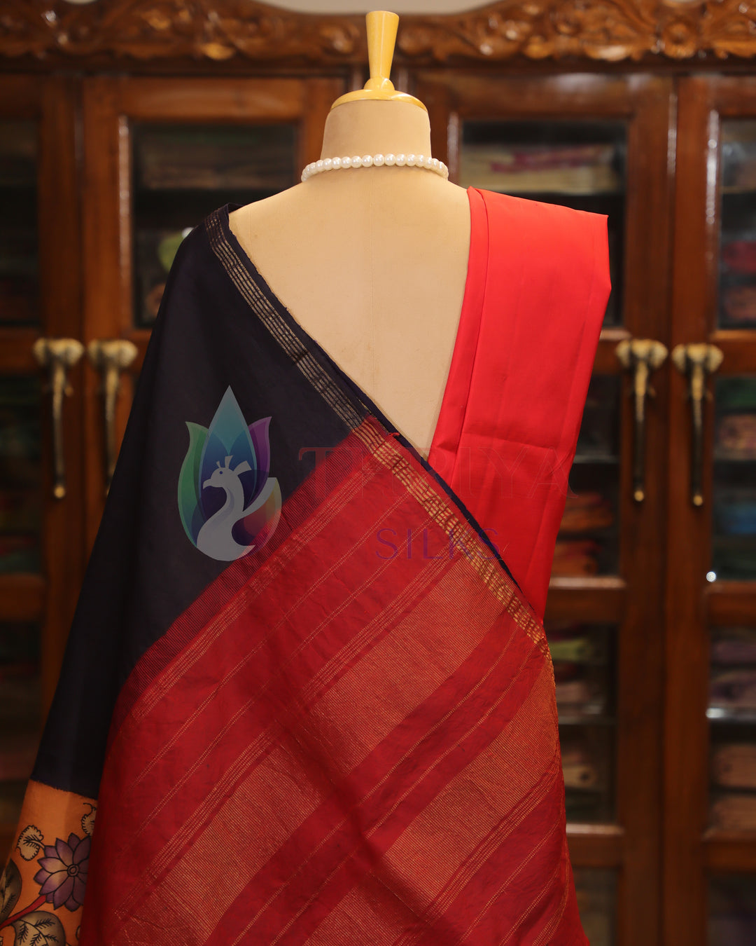 Half And Half Kalamkari Saree - TSW060804