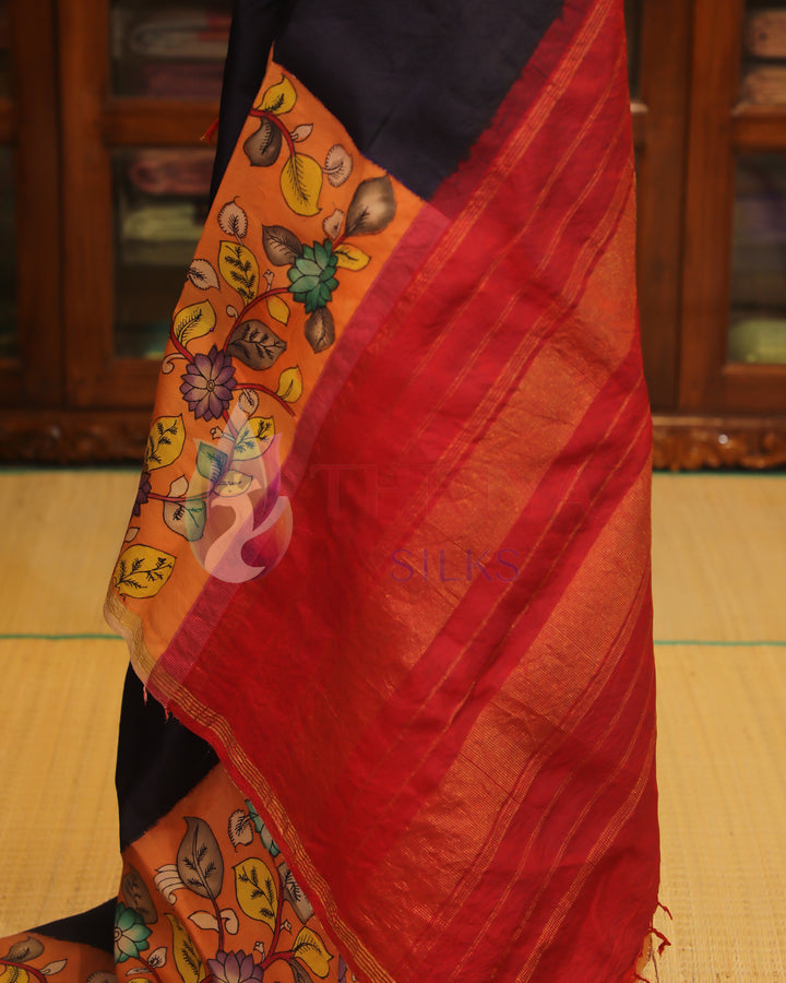 Half And Half Kalamkari Saree - TSW060804