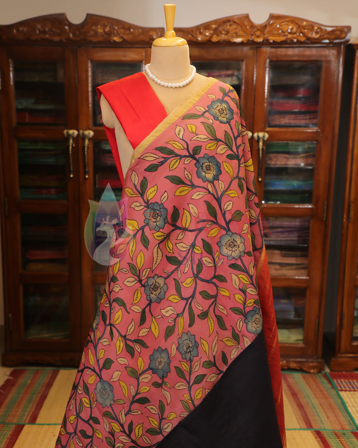 Half And Half Kalamkari Saree - TSW180601