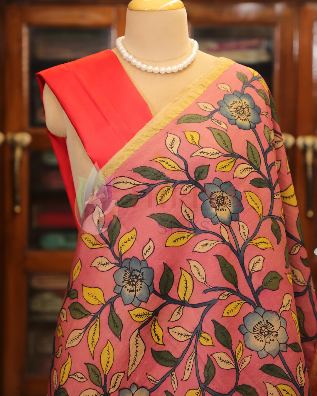 Half And Half Kalamkari Saree - TSW180601