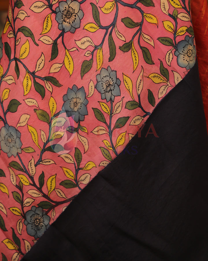 Half And Half Kalamkari Saree - TSW180601