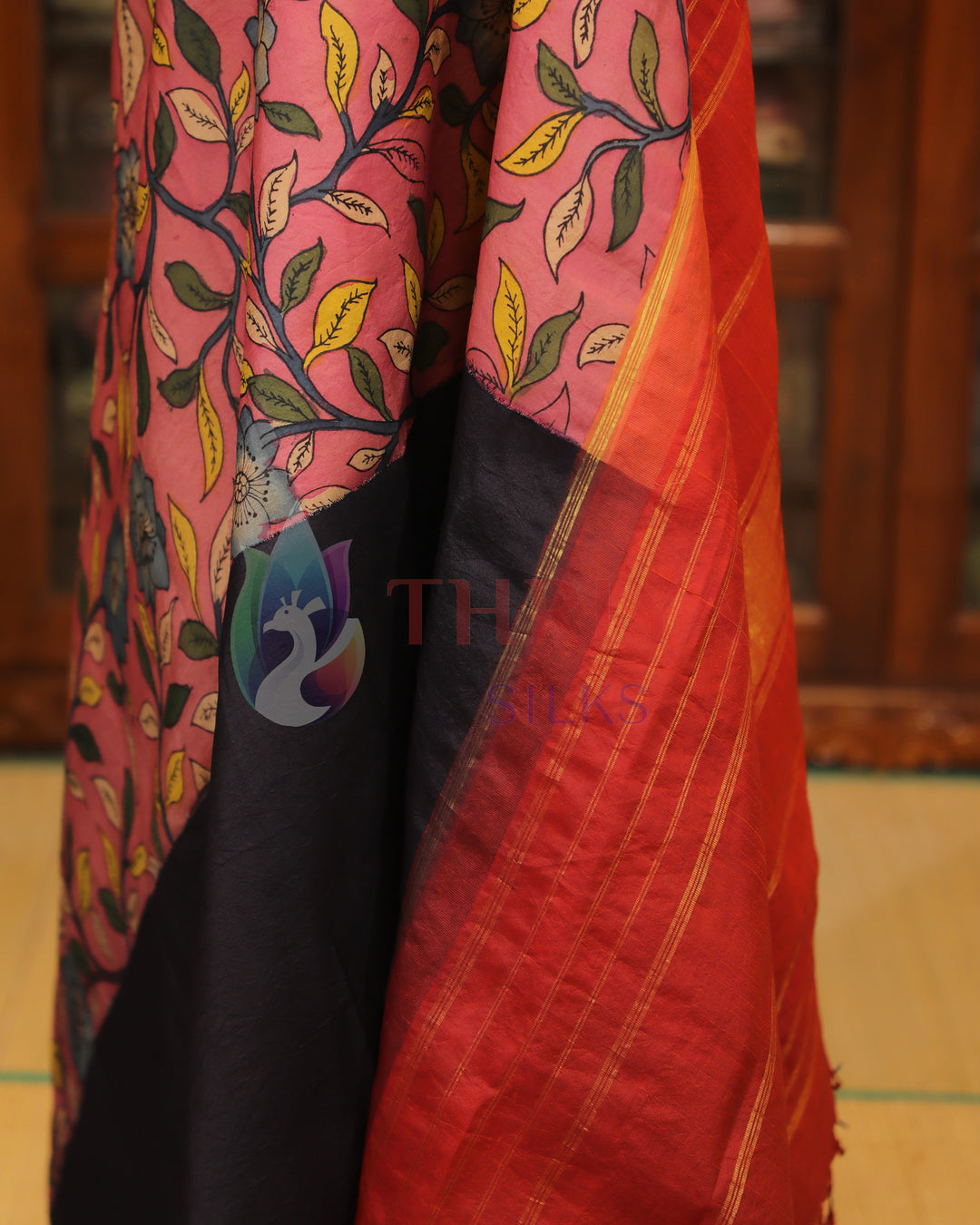 Half And Half Kalamkari Saree - TSW180601
