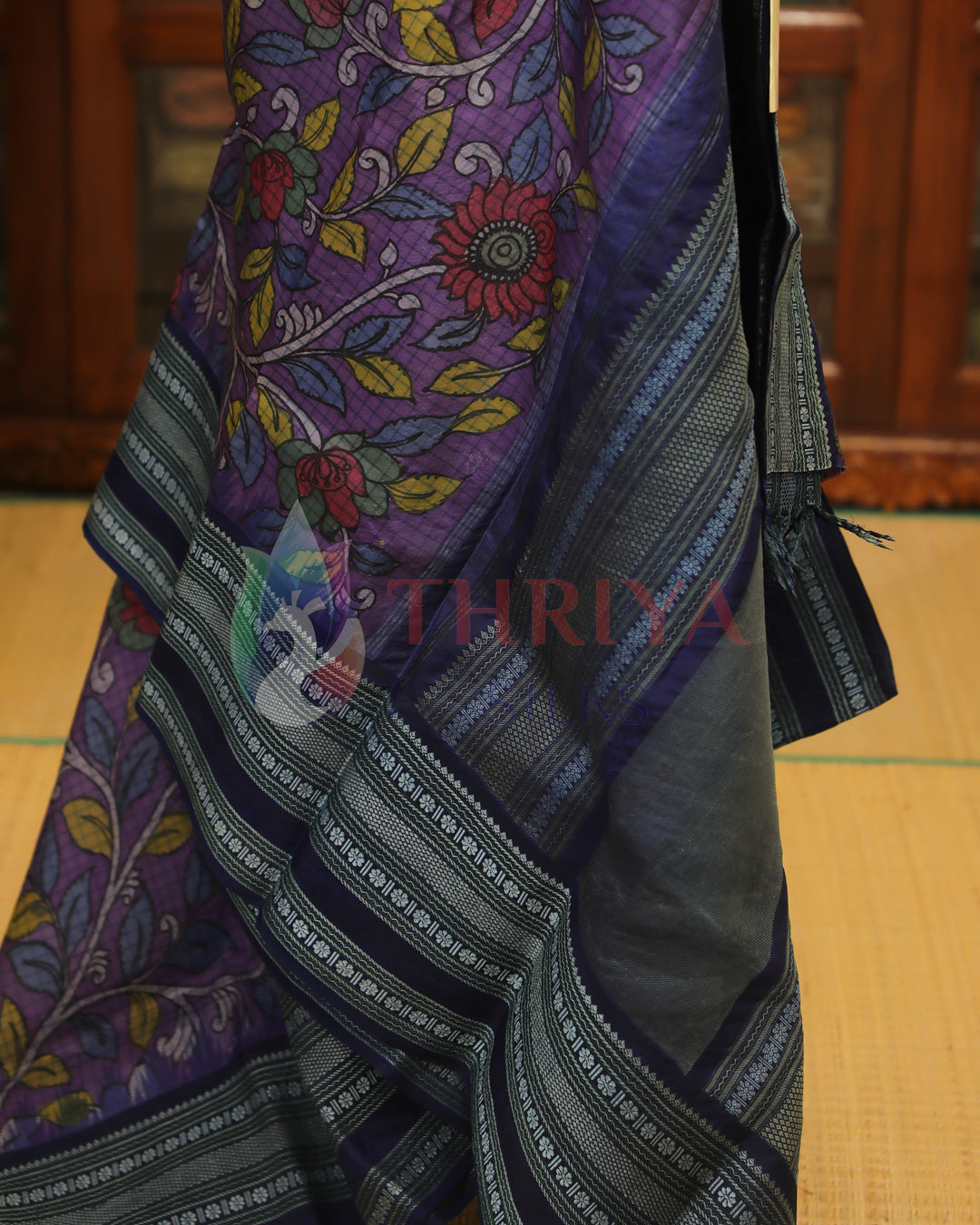 Purple Kalamkari Saree - TSW210921