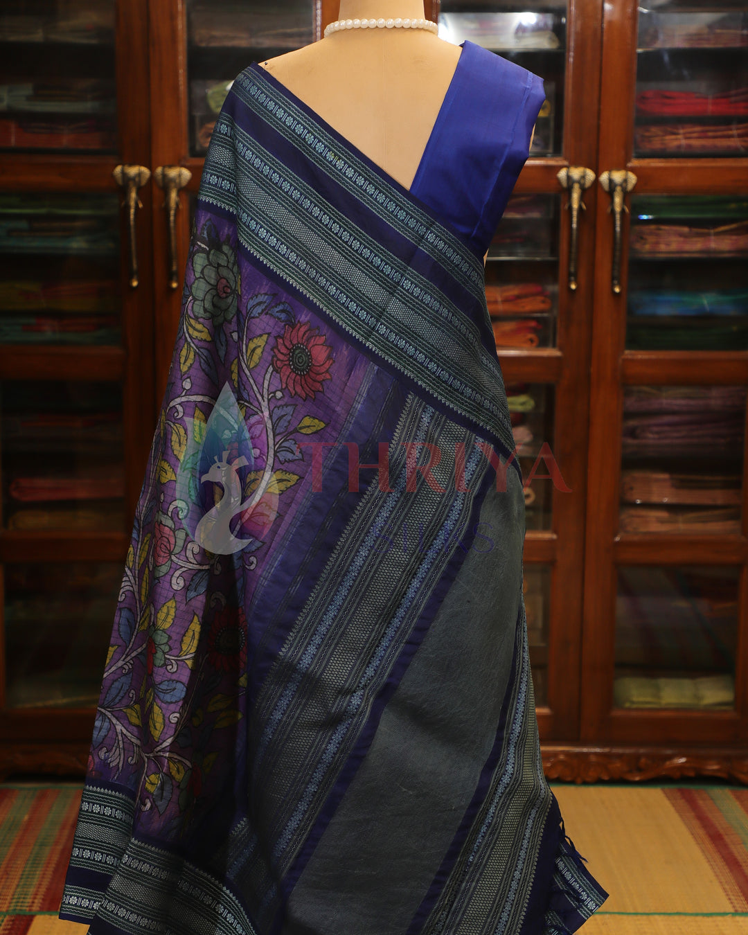 Purple Kalamkari Saree - TSW210921